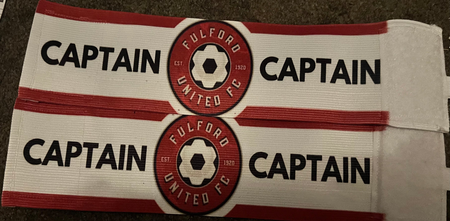 Personalised Sports Captains Armbands- Any size- Clubs Badge -Football, Rugby