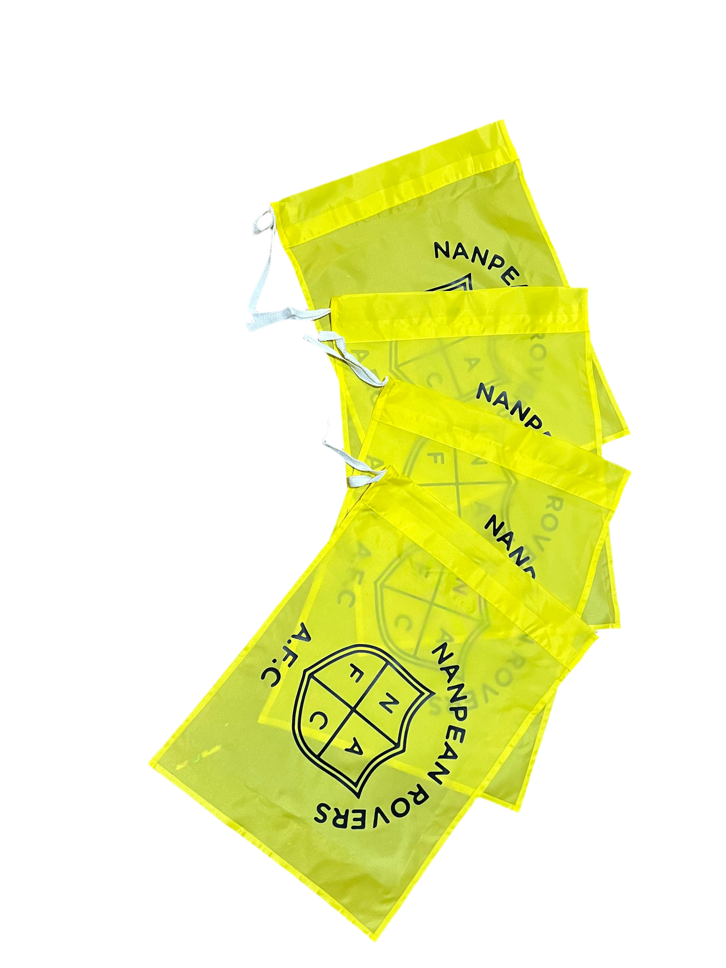Customised Printed Corner / Post Flags (Single Colour Flag & Logo)