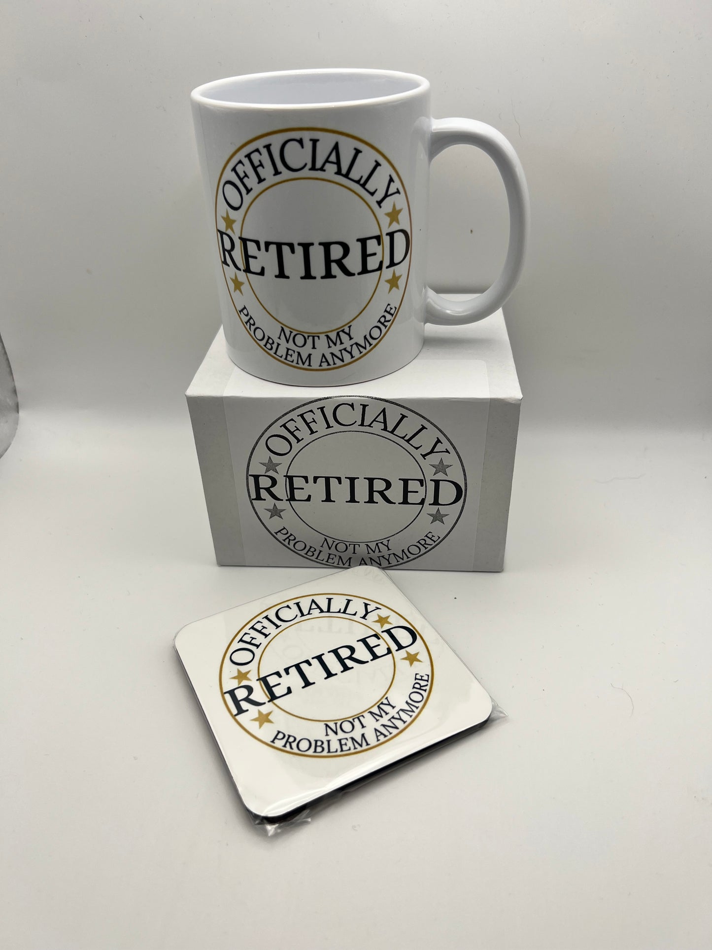Officially Retired Mug & Coaster Gift Set