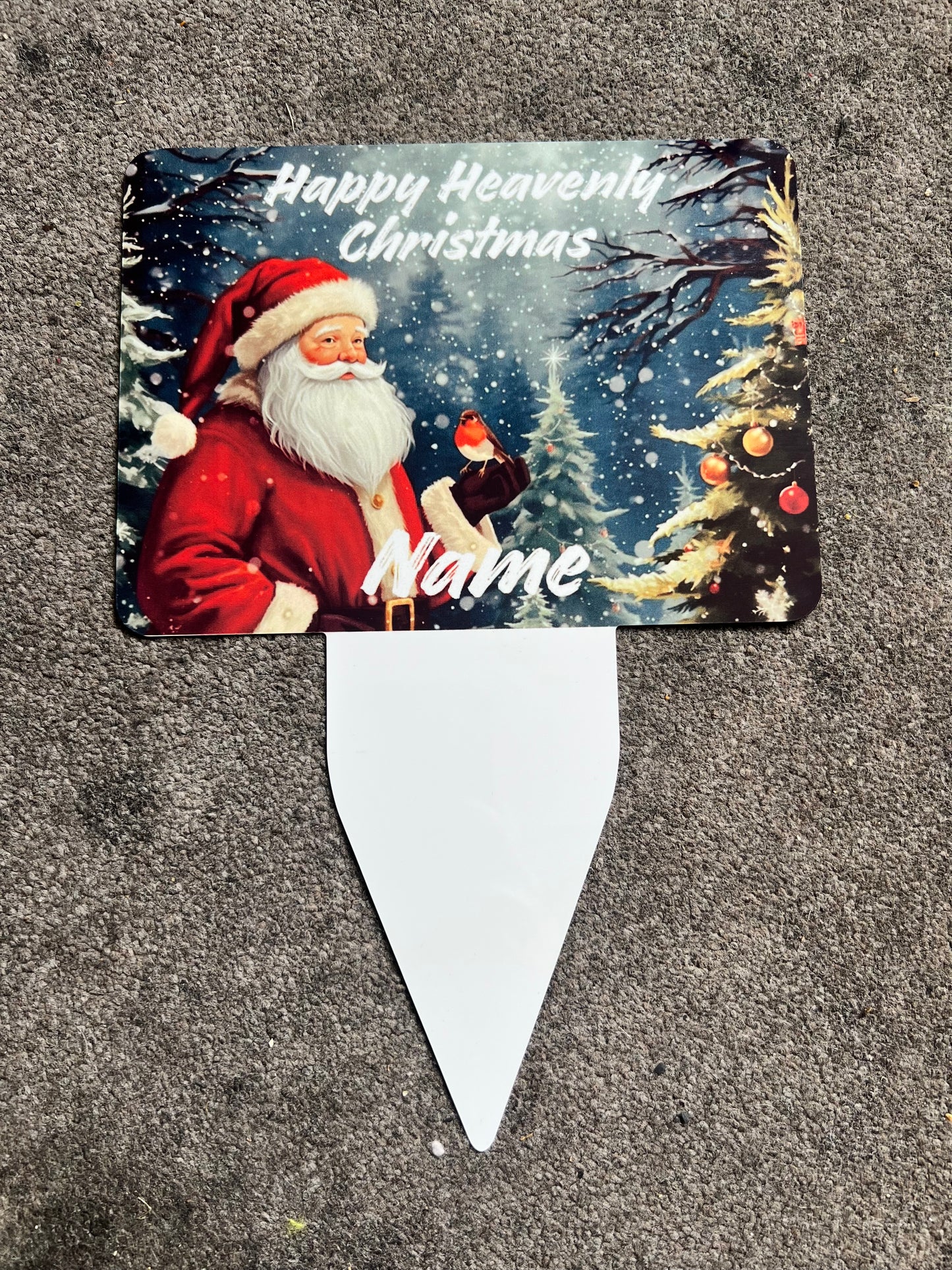 Personalised Christmas Memorial Stakes - for graves and memorials