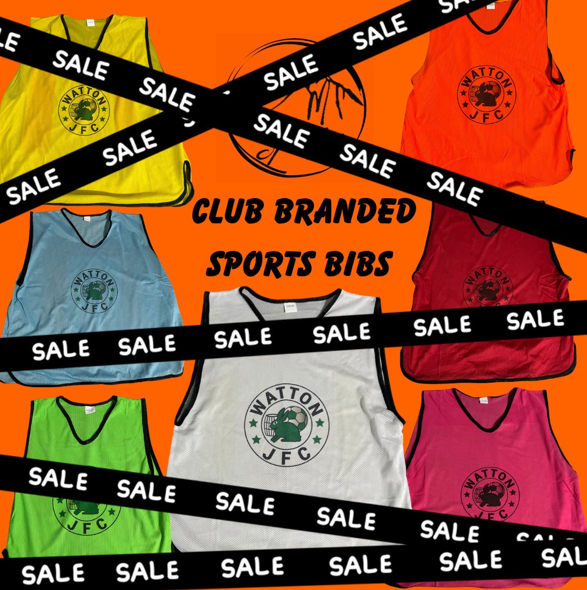 Club Branded Sports Bibs - Weekend Sale - 22 Pack - ZM Sports