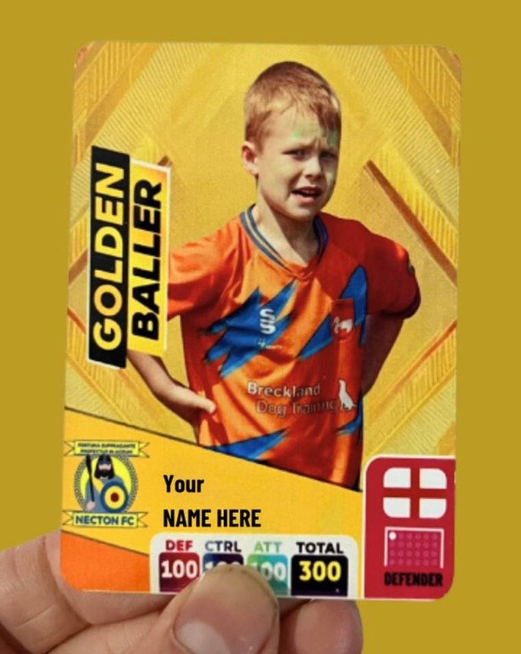 Custom metal football card - Golden Baller 2024/25 - ZM Sports