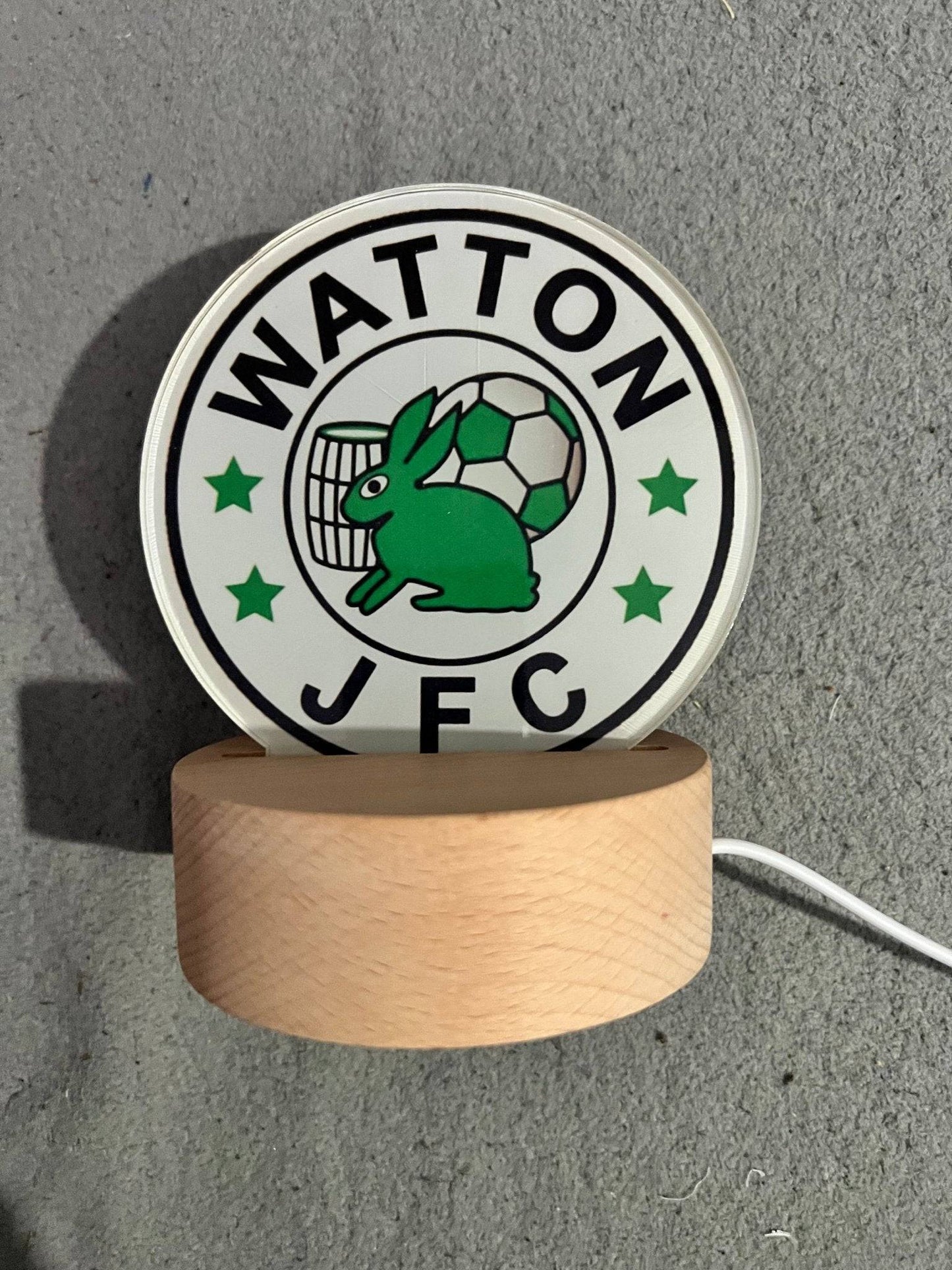 Personalised LED Football Logo Lamp - Any Logo - ZM Sports - ZM Sports