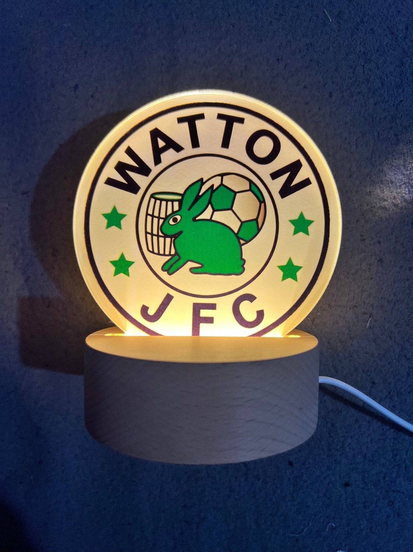 Personalised LED Football Logo Lamp - Any Logo - ZM Sports - ZM Sports