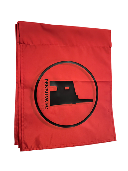 Customised Printed Corner / Post Flags (Single Colour Flag & Logo)