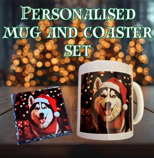 Personalised Mug and coaster set