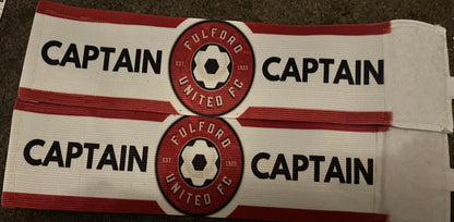 Personalised Sports Captains Armbands- Any size- Clubs Badge -Football, Rugby