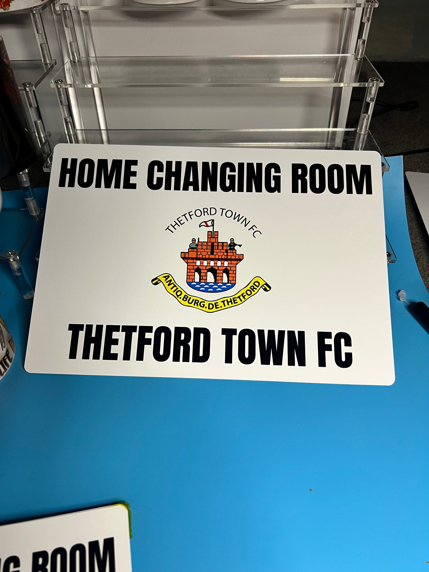 A4 metal Signs - Changing room signs