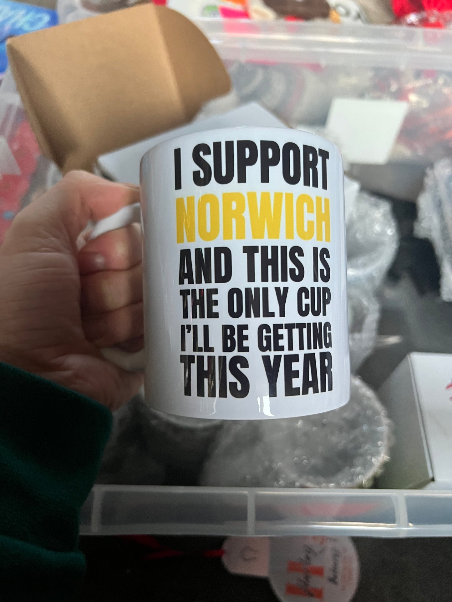 “I Support Norwich” Funny Football Fan Mug
