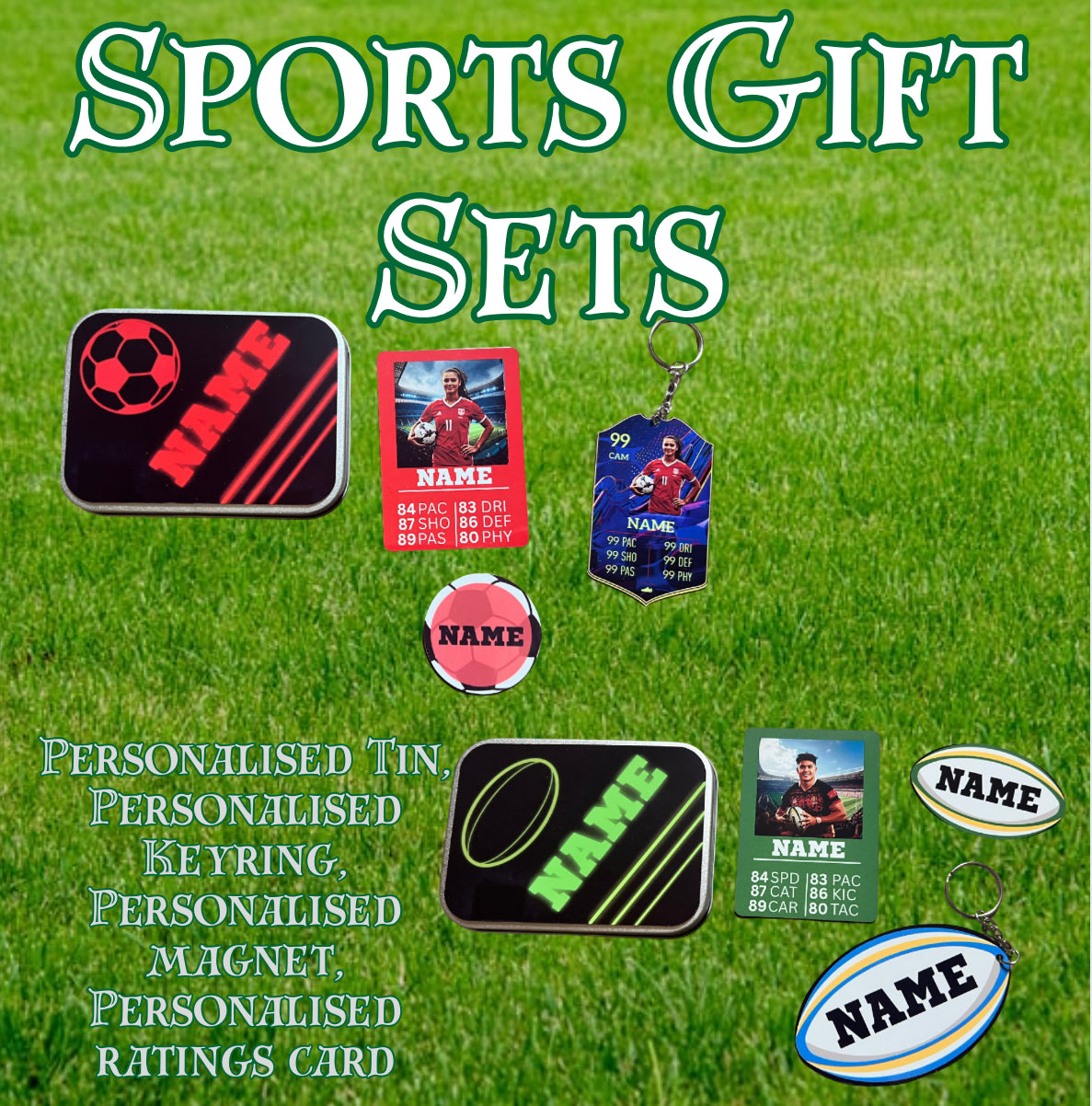 Personalised Sports Gift sets