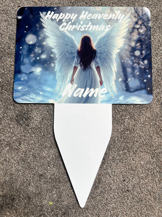 Personalised Christmas Memorial Stakes - for graves and memorials