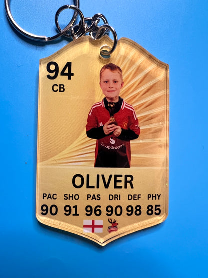 Personalised Football Keyring - FC 26 Ultimate Team Style