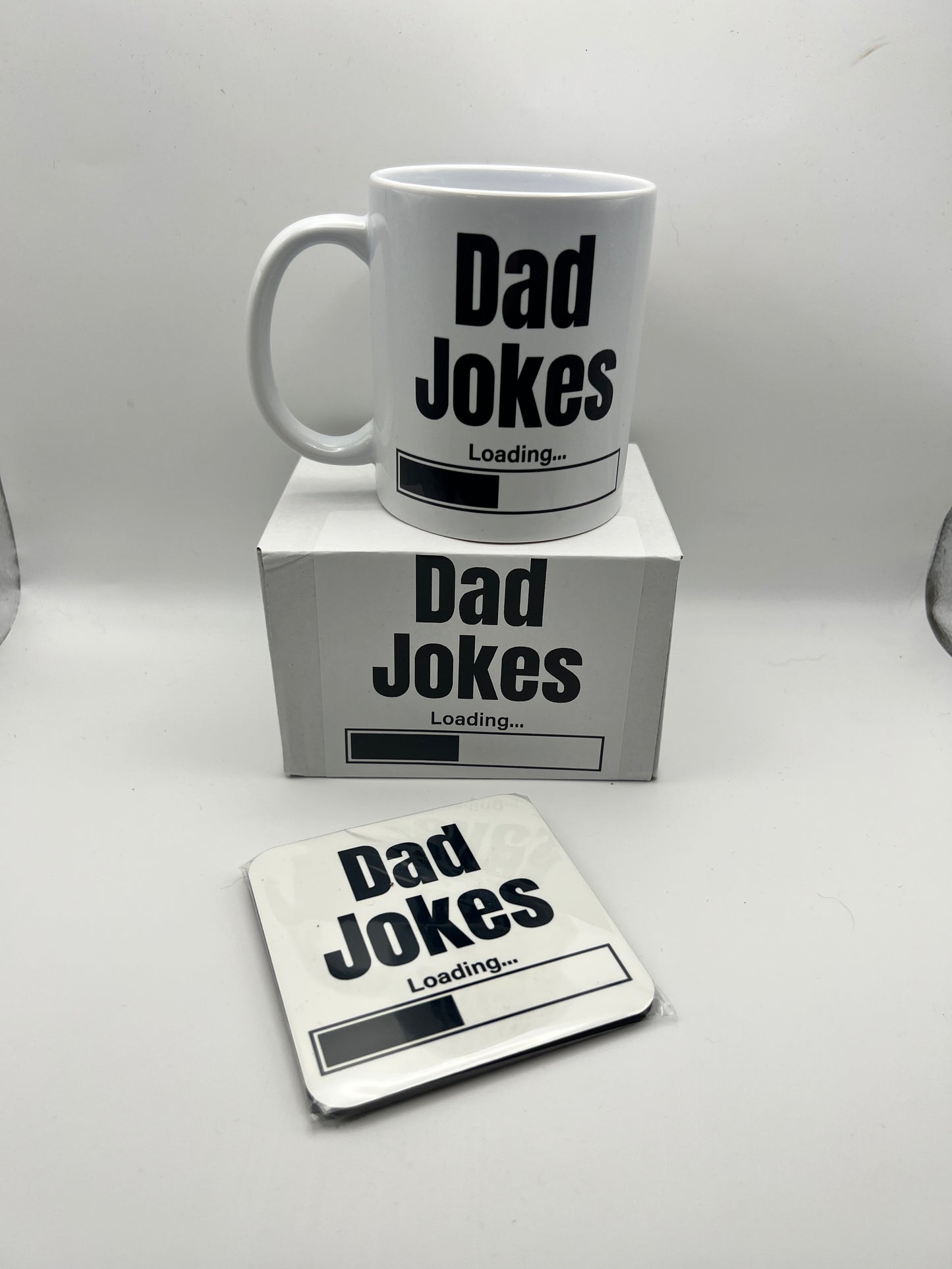 Dad Jokes Loading… Mug & Coaster Gift Set
