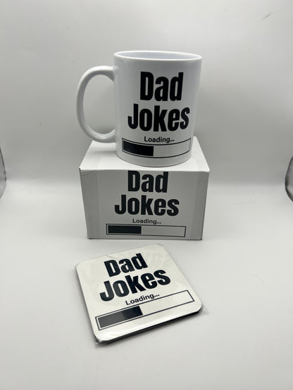 Dad Jokes Loading… Mug & Coaster Gift Set