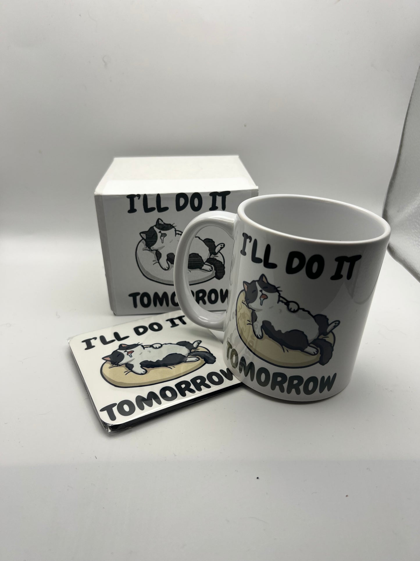 I’ll Do It Tomorrow Mug & Coaster Gift Set