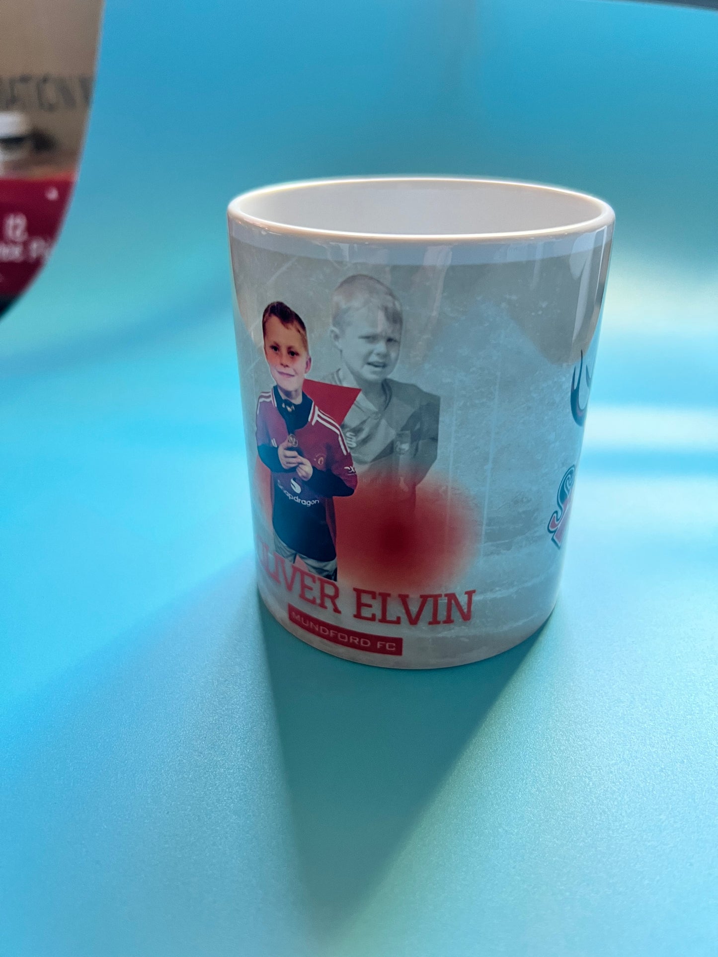 Football mug - your player name and image on a mug