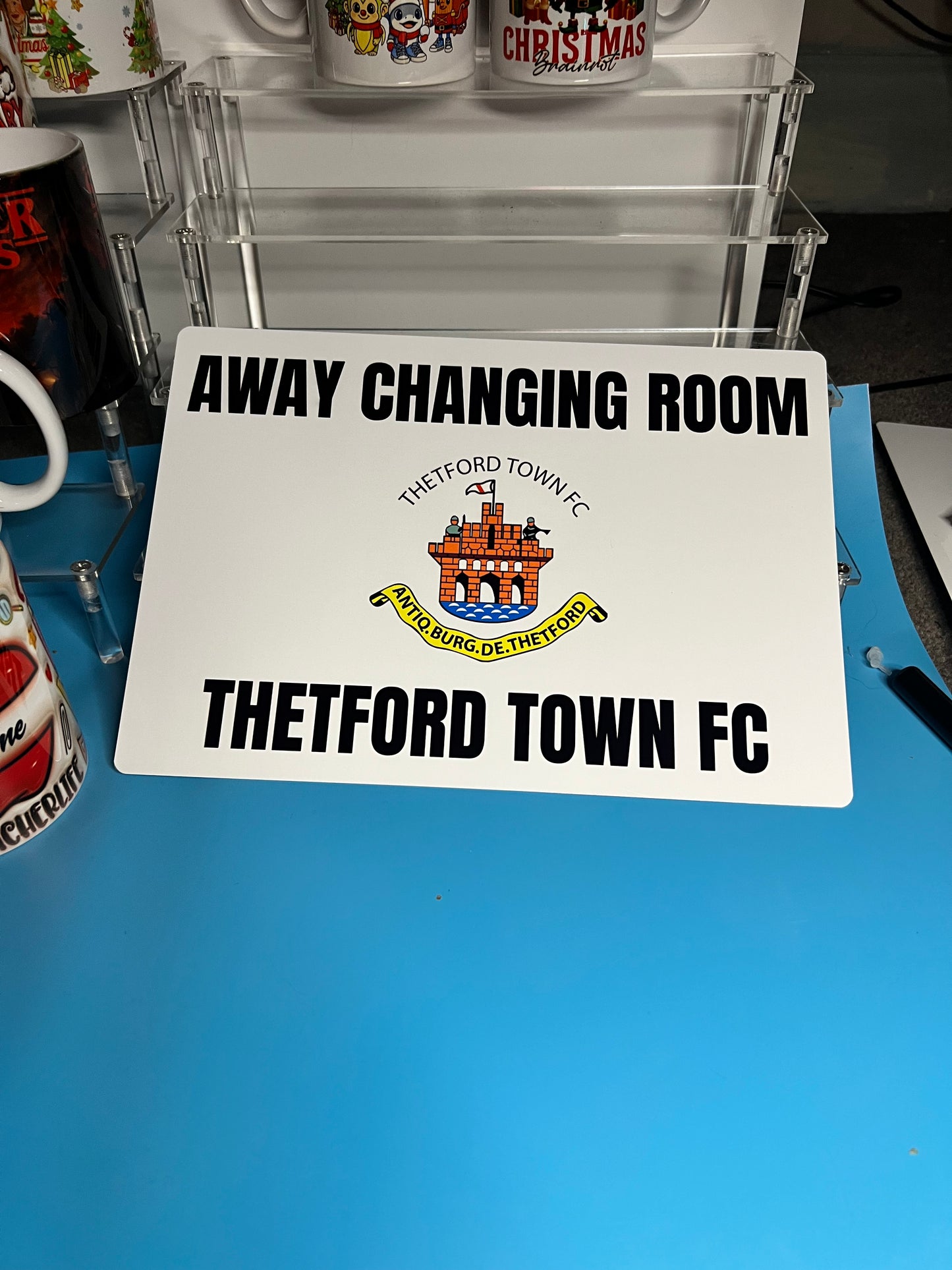 A4 metal Signs - Changing room signs