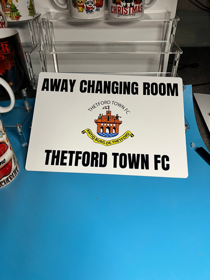 A4 metal Signs - Changing room signs