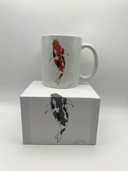 Koi Hand-Drawn Ceramic Mug
