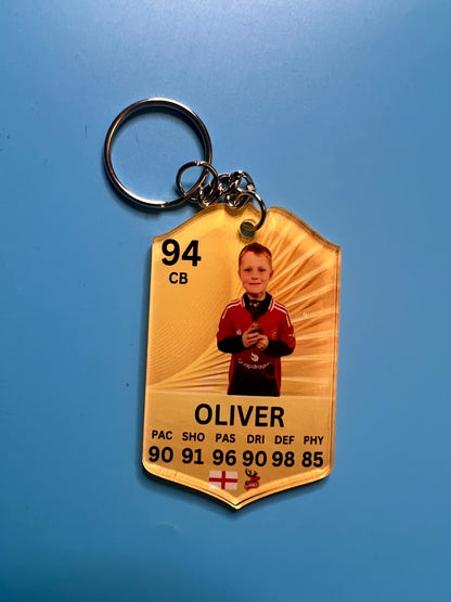 Personalised Football Keyring - FC 26 Ultimate Team Style