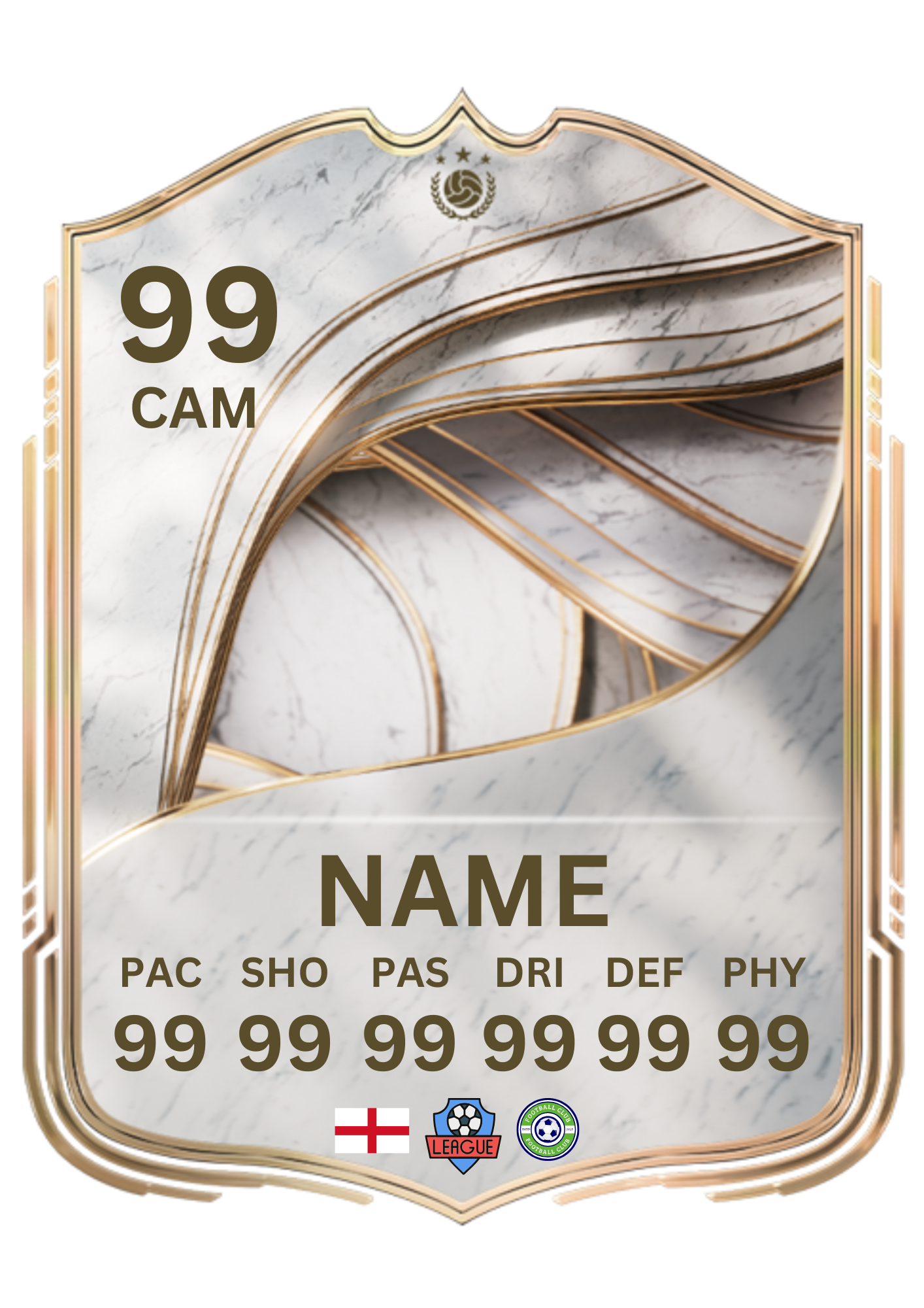 Personalised Metal Football Keyring – FC 26 Ultimate Team Card Style Shield, Custom image, name & Stats