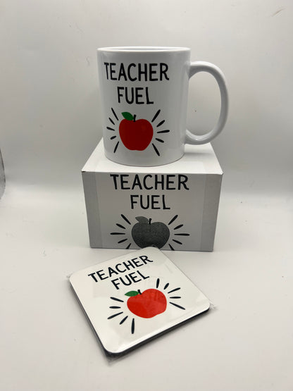 Teacher Fuel Mug & Coaster Gift Set