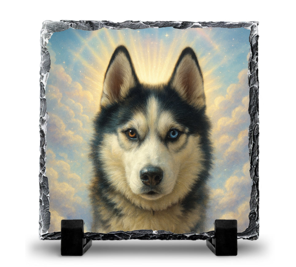 Personalised pet memorial slate - your image