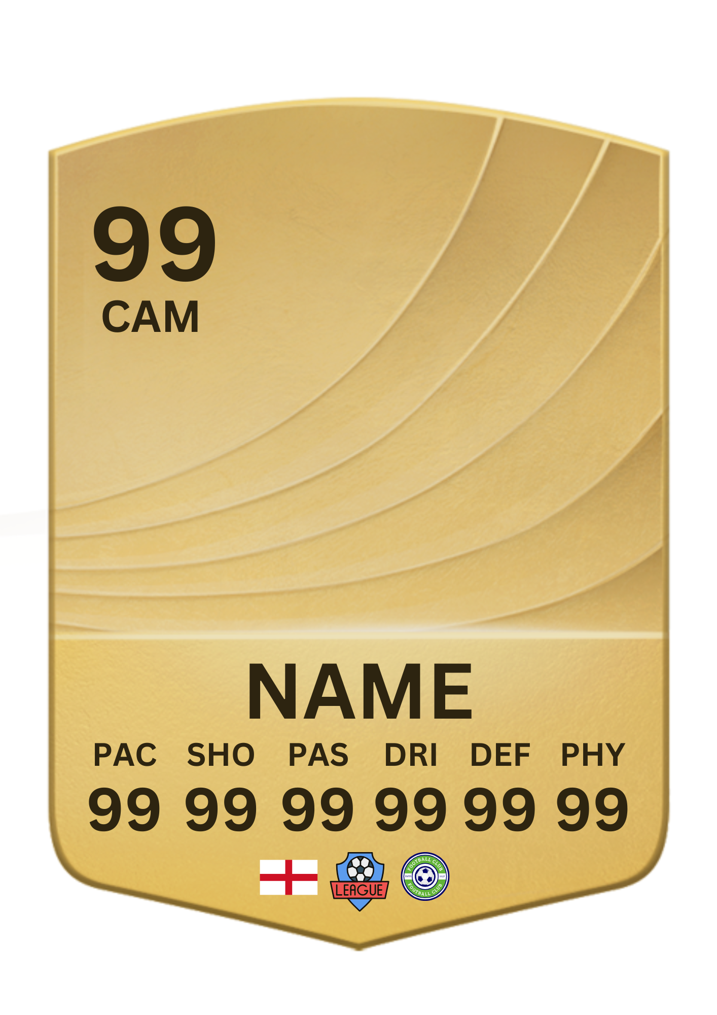 Personalised Metal Football Keyring – FC 26 Ultimate Team Card Style Shield, Custom image, name & Stats