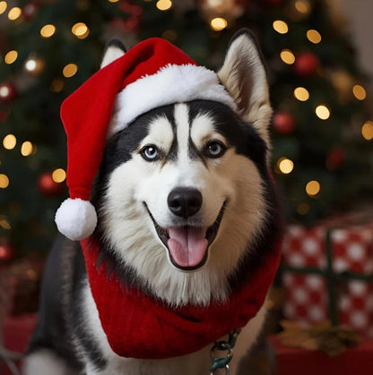 Christmas Dog coaster slates