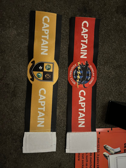 Personalised Sports Captains Armbands- Any size- Clubs Badge -Football, Rugby