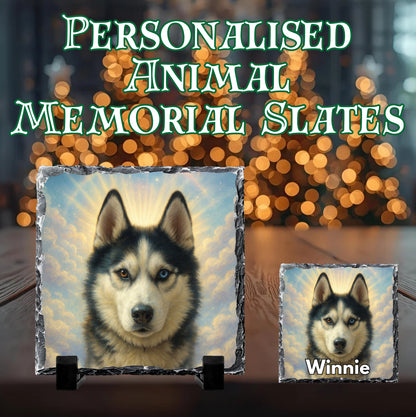 Personalised pet memorial slate - your image