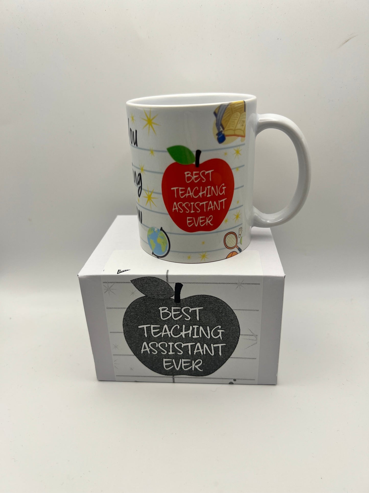 Best Teaching Assistant Ever Gift Set | Mug, Coaster & Bookmark | Thank You Teaching Assistant Gift