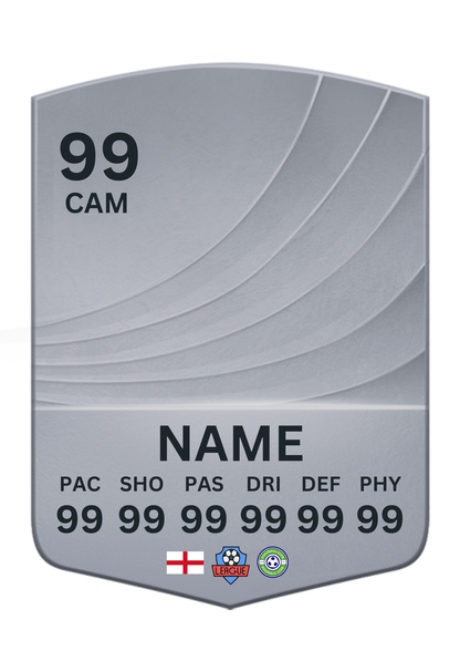 Personalised Metal Football Keyring – FC 26 Ultimate Team Card Style Shield, Custom image, name & Stats