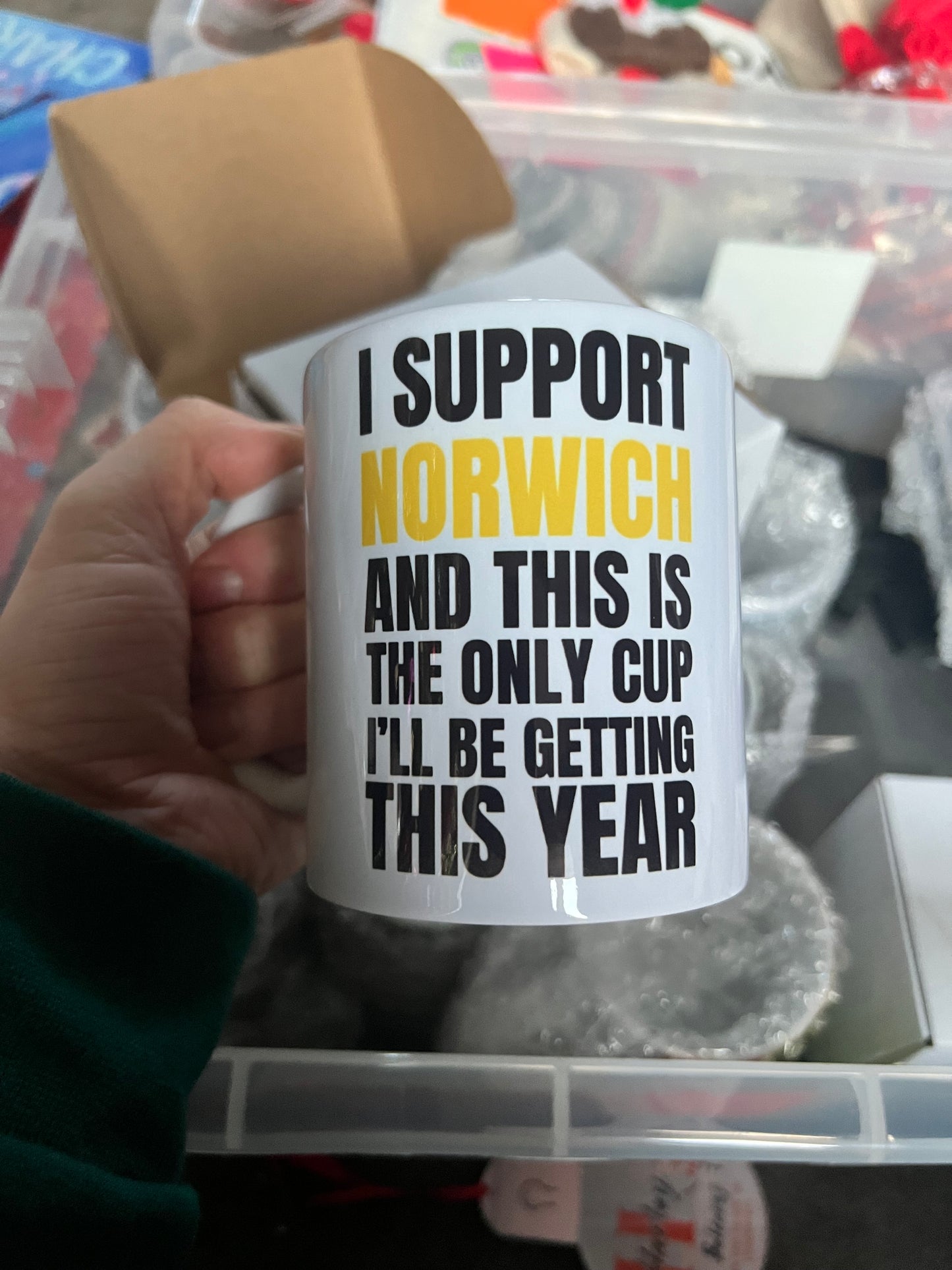 “I Support Norwich” Funny Football Fan Mug