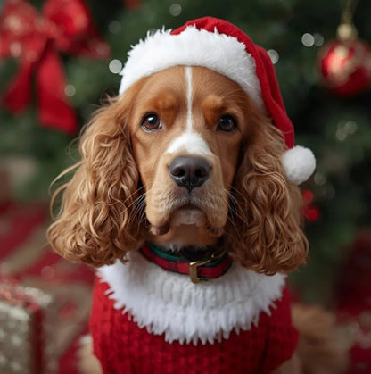 Christmas Dog coaster slates