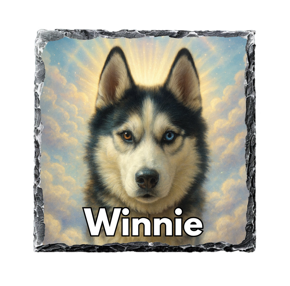 Personalised pet memorial slate - your image