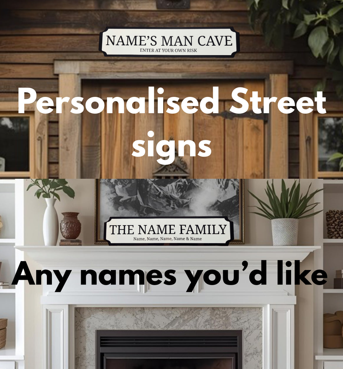Personalised Street signs - Any name
