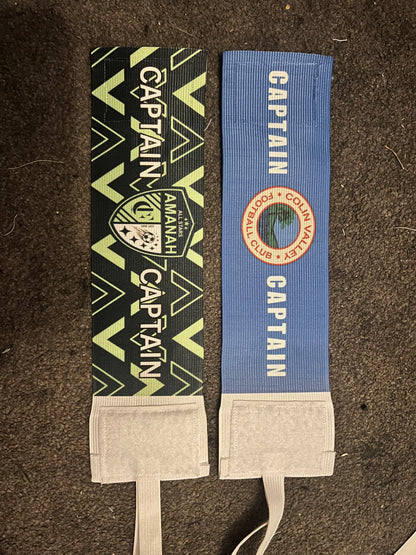 Personalised Sports Captains Armbands- Any size- Clubs Badge -Football, Rugby