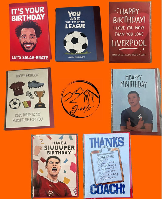Football Themed Birthday Cards