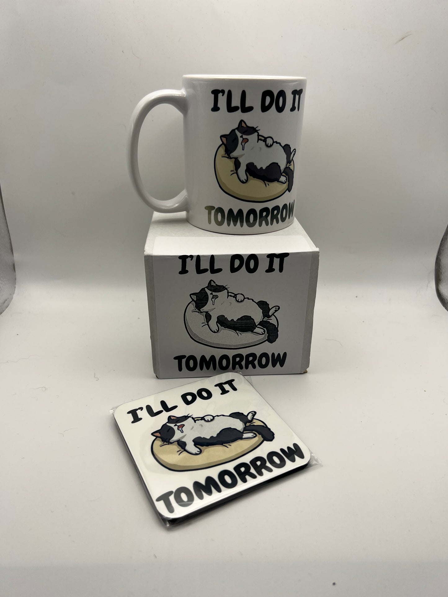 I’ll Do It Tomorrow Mug & Coaster Gift Set