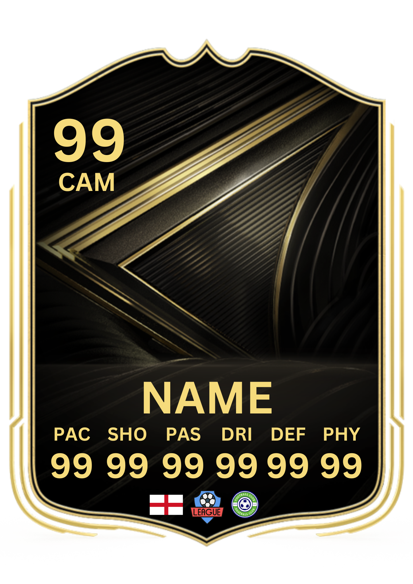 Personalised Metal Football Keyring – FC 26 Ultimate Team Card Style Shield, Custom image, name & Stats