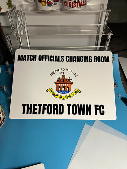 A4 metal Signs - Changing room signs
