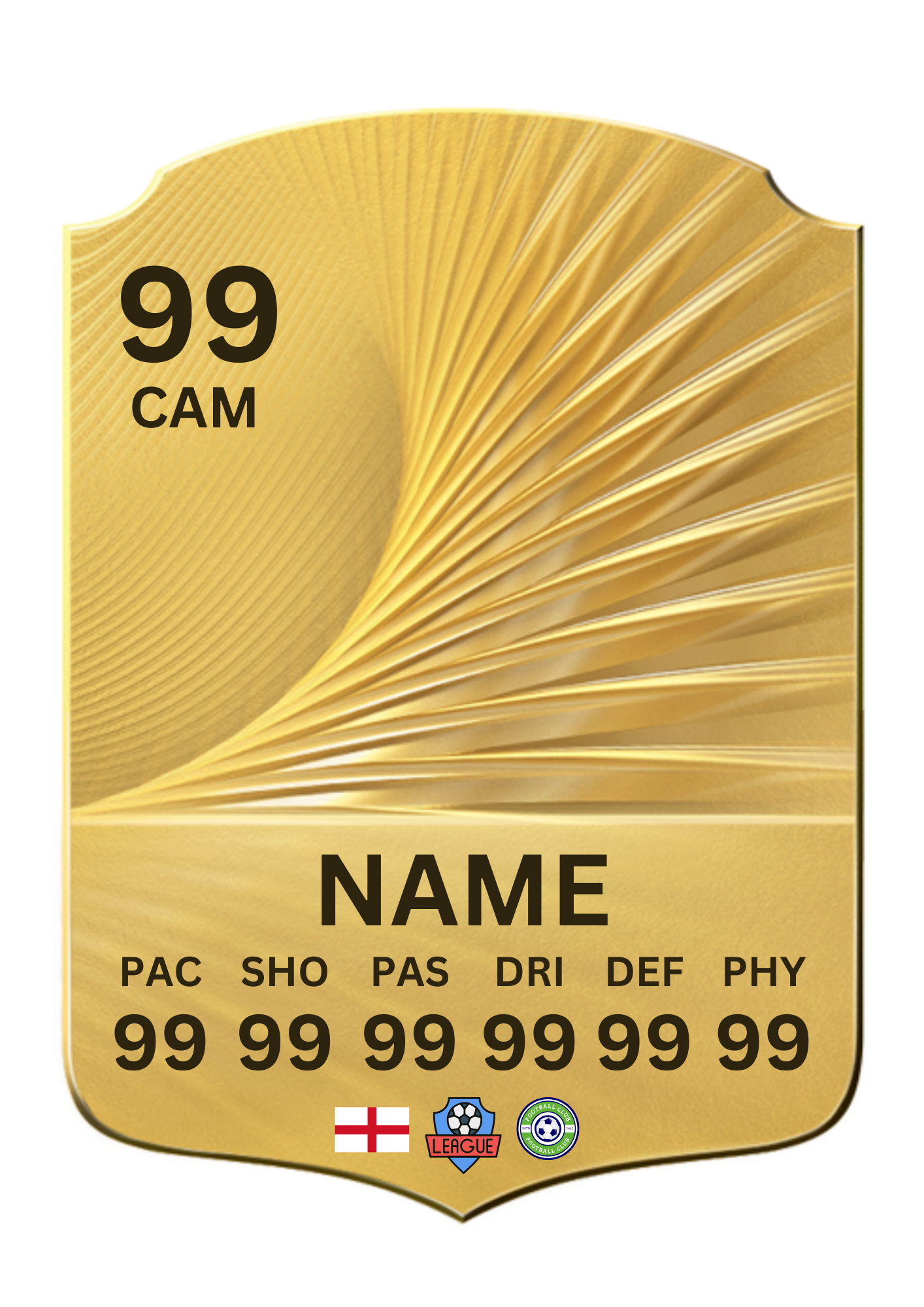 Personalised Metal Football Keyring – FC 26 Ultimate Team Card Style Shield, Custom image, name & Stats