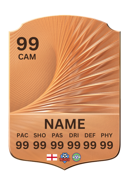 Personalised Metal Football Keyring – FC 26 Ultimate Team Card Style Shield, Custom image, name & Stats