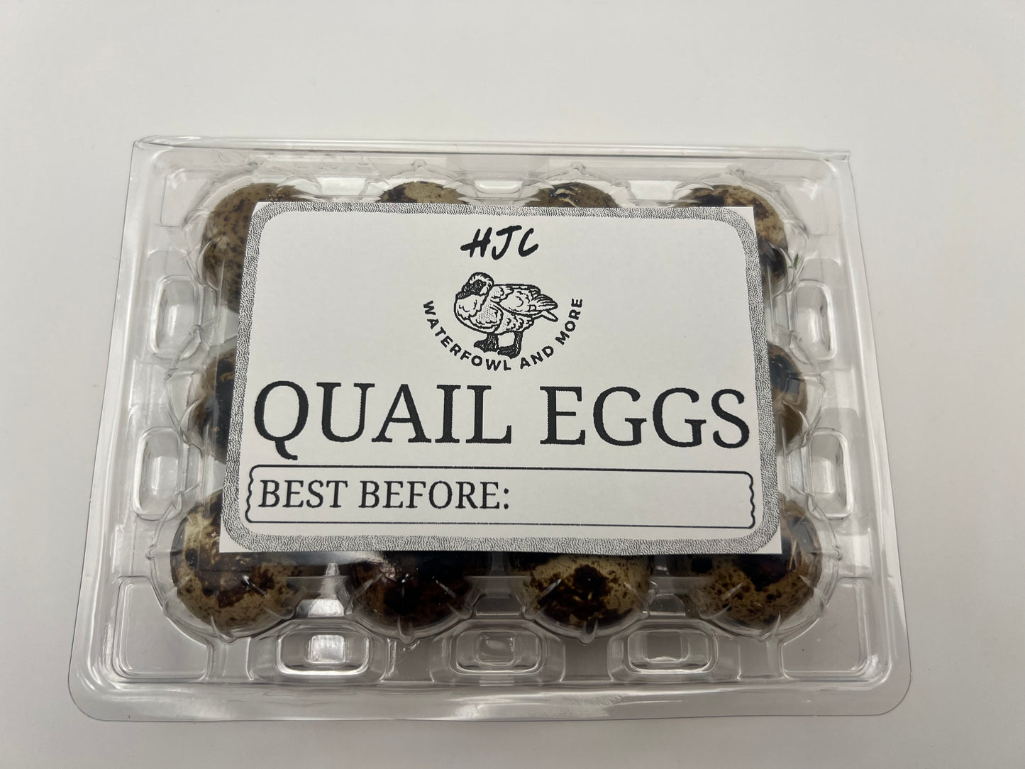 Personalised Quail Egg Boxes with Custom Logo | Branded Plastic Egg Cartons