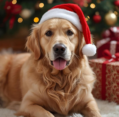 Christmas Dog coaster slates