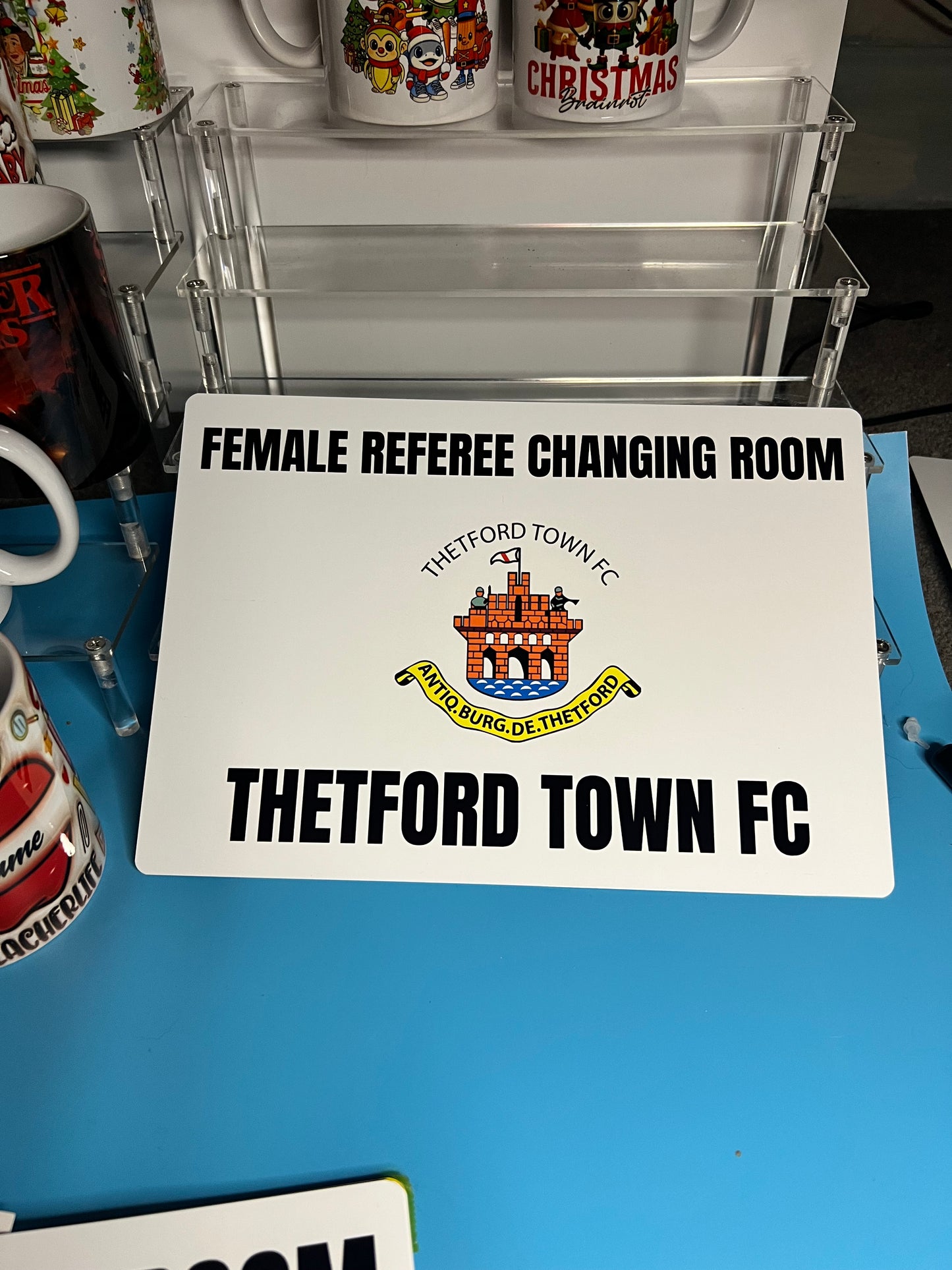 A4 metal Signs - Changing room signs