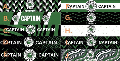 Personalised Sports Captains Armbands- Any size- Clubs Badge -Football, Rugby