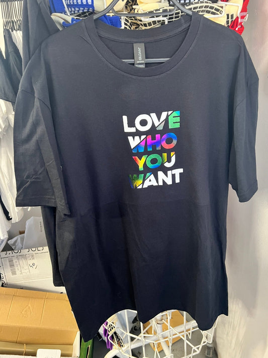 LOVE WHO YOU WANT Tee - ZM Sports