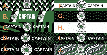 Personalised Sports Captains Armbands - Any size - Clubs Badge - Football, Rugby - ZM Sports